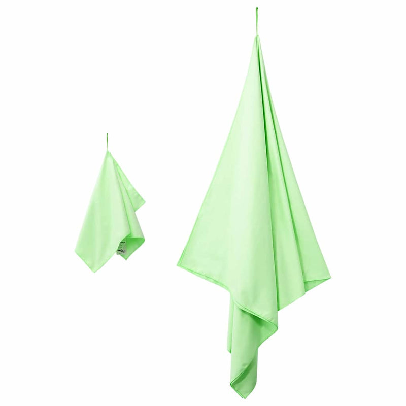 Afbeelding laden in galerijviewer, Vidaxl set van sporthanddoeken 2 pcs groen stof
