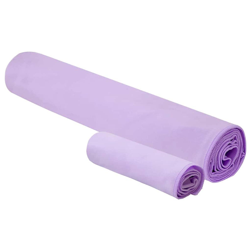 Afbeelding laden in galerijviewer, Vidaxl set van sporthanddoeken 2 pcs paars stof
