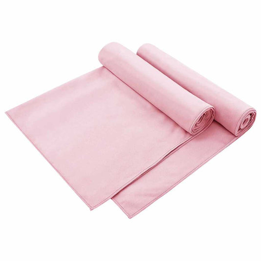 Vidaxl buiten stoel handdoeken 2 st roze 130 x 60 cm
