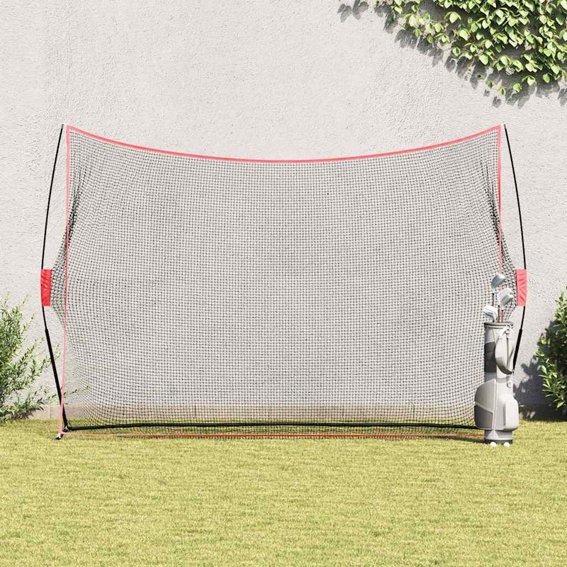 Afbeelding laden in galerijviewer, Vidaxl golf trainingshulpmiddel zwart 314 x 92 x 214 cm polyester
