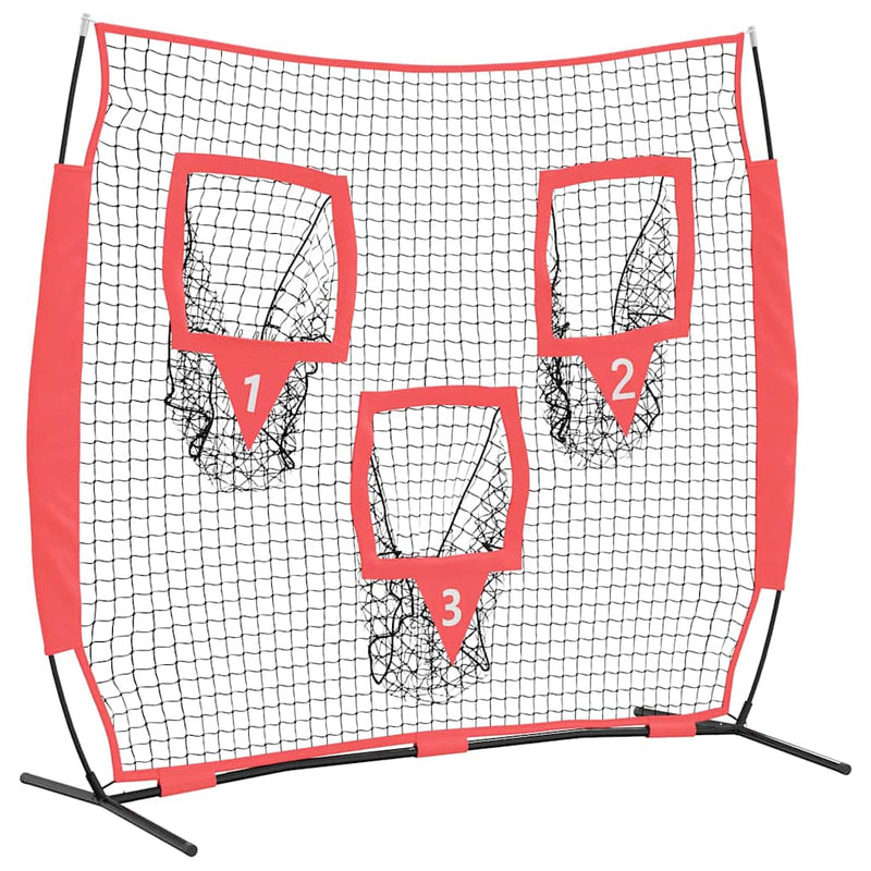 Afbeelding laden in galerijviewer, Vidaxl honkbaloefennet zwart 214,5 x 89,5 x 181 cm polyester

