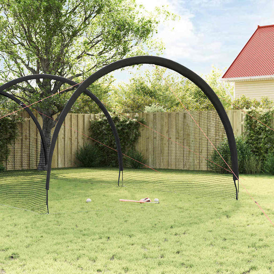 Vidaxl honkbal softbal zwart 702 x 369,5 x 243,5 cm polyester