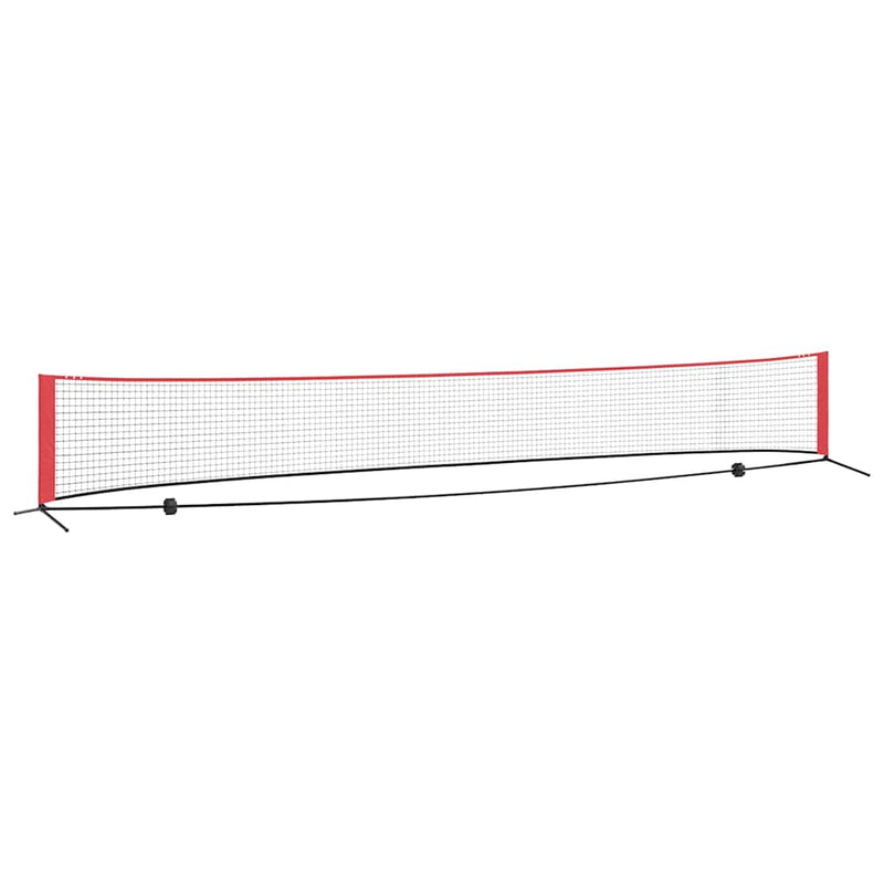 Afbeelding laden in galerijviewer, Vidaxl tennisnet zwart en rood 595 x 90,5 x 87 cm polyester
