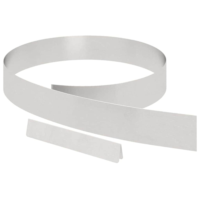 Afbeelding laden in galerijviewer, Vidaxl tuinrand 4 pcs zilver 450 x 0.05 x 15 cm roestvrij staal
