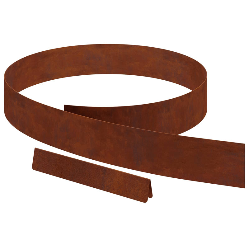 Afbeelding laden in galerijviewer, Vidaxl tuinrand 4 pcs roestig 450 x 0.05 x 15 cm cortenstaal

