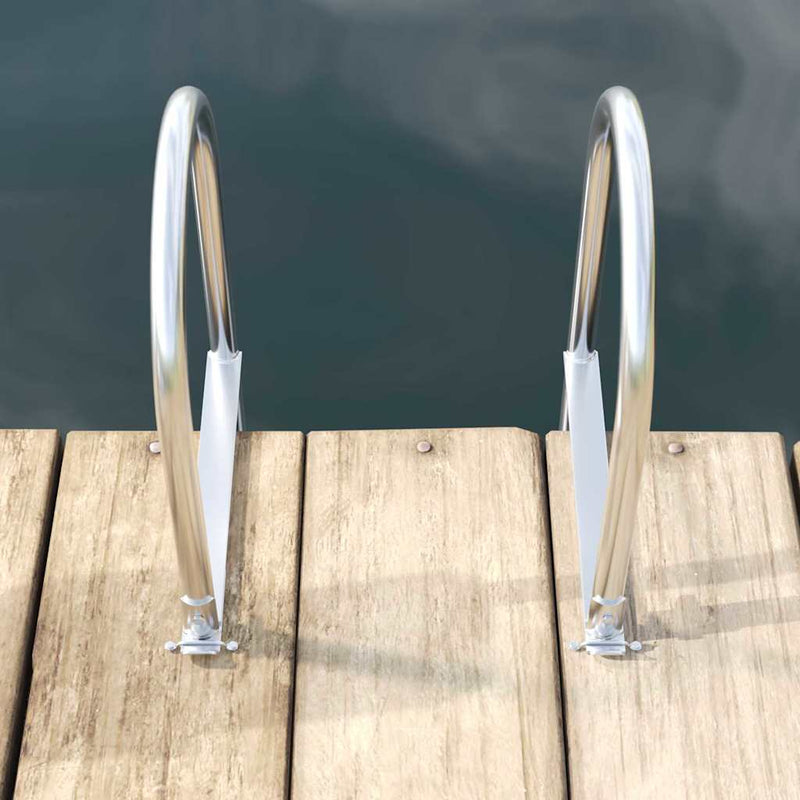 Afbeelding laden in galerijviewer, Vidaxl 3-traps steigerladder zilver 45 x 11,5 x 134 cm aluminium
