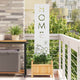Vidaxl tuin privacy screen fretwerk wit 32 x 140 cm koudgewalst staal
