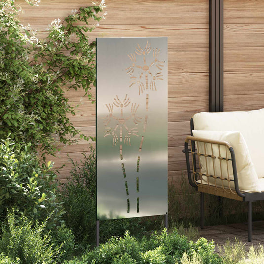 Vidaxl tuin privacy screen zilver 50 x 140 cm gegalvaniseerd staal