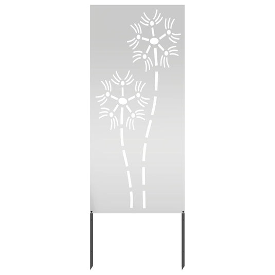 Vidaxl tuin privacy screen zilver 50 x 140 cm gegalvaniseerd staal