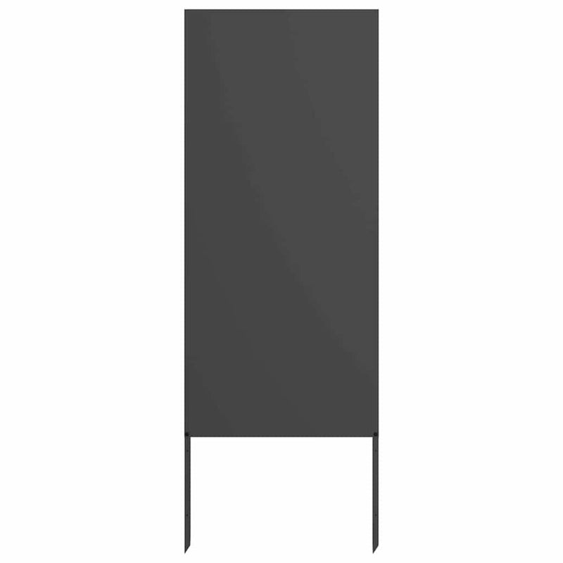 Afbeelding laden in galerijviewer, Vidaxl tuin privacy screen zwart 50 x 140 cm koudgewalst staal
