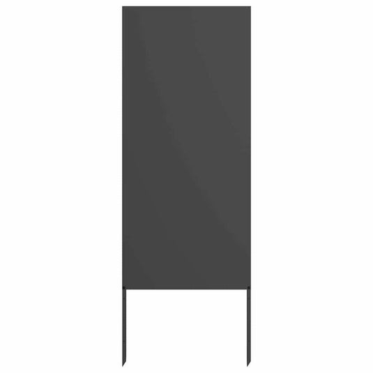 Vidaxl tuin privacy screen zwart 50 x 140 cm koudgewalst staal