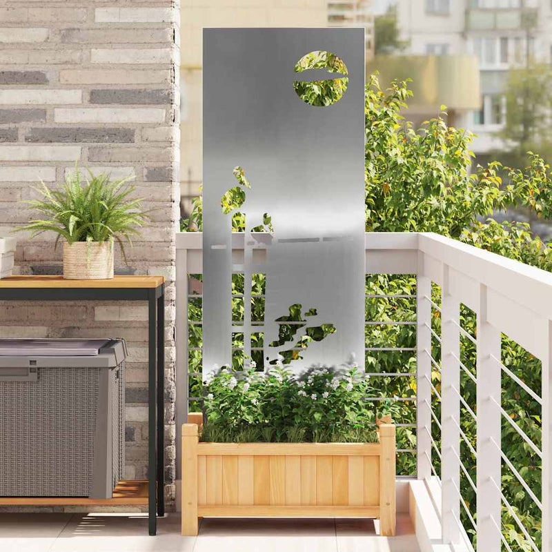 Afbeelding laden in galerijviewer, Vidaxl tuin privacy screen zilver 50 x 140 cm gegalvaniseerd staal
