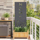 Vidaxl tuin privacy screen antraciet 50 x 140 cm koudgewalst staal