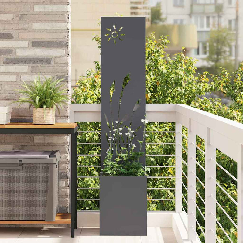 Afbeelding laden in galerijviewer, Vidaxl tuin privacy screen fretwerk antraciet 50 x 32 x 150 cm
