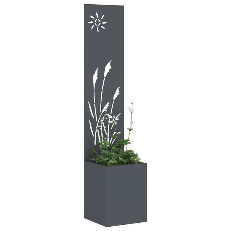 Afbeelding laden in galerijviewer, Vidaxl tuin privacy screen fretwerk antraciet 50 x 32 x 150 cm
