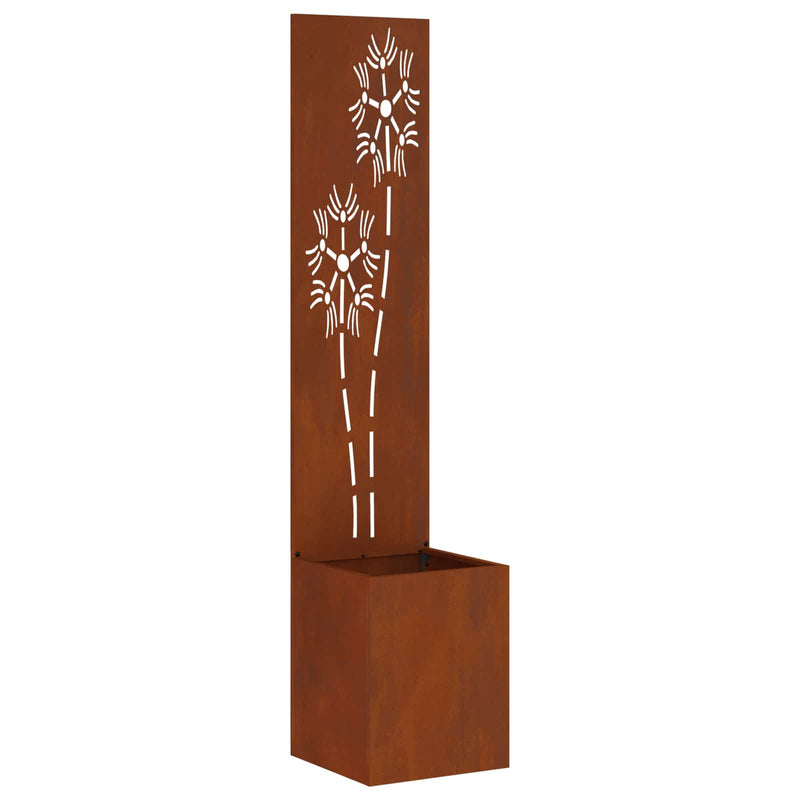 Afbeelding laden in galerijviewer, Vidaxl tuin privacy screen roestig 32 x 32 x 150 cm cortenstaal
