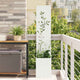 Vidaxl tuin privacy screen wit 32 x 32 x 150 cm koudgewalst staal