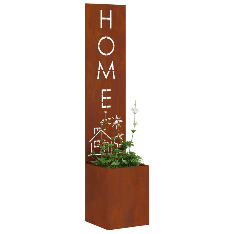 Afbeelding laden in galerijviewer, Vidaxl tuin privacy screen roestig 32 x 32 x 150 cm cortenstaal
