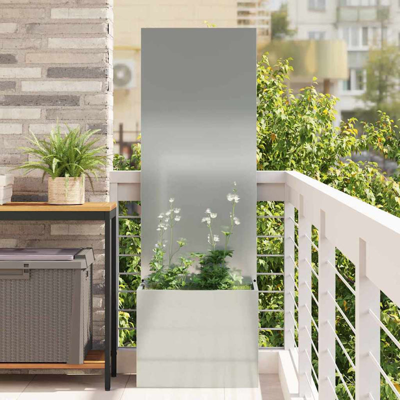 Afbeelding laden in galerijviewer, Vidaxl tuin privacy screen fretwerk zilver 50 x 32 x 150 cm
