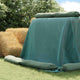 Vidaxl siloafdekking groen 12 x 5 m hdpe
