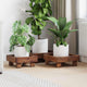 Vidaxl plantenstandaard 3 pcs bruin mahoniehout