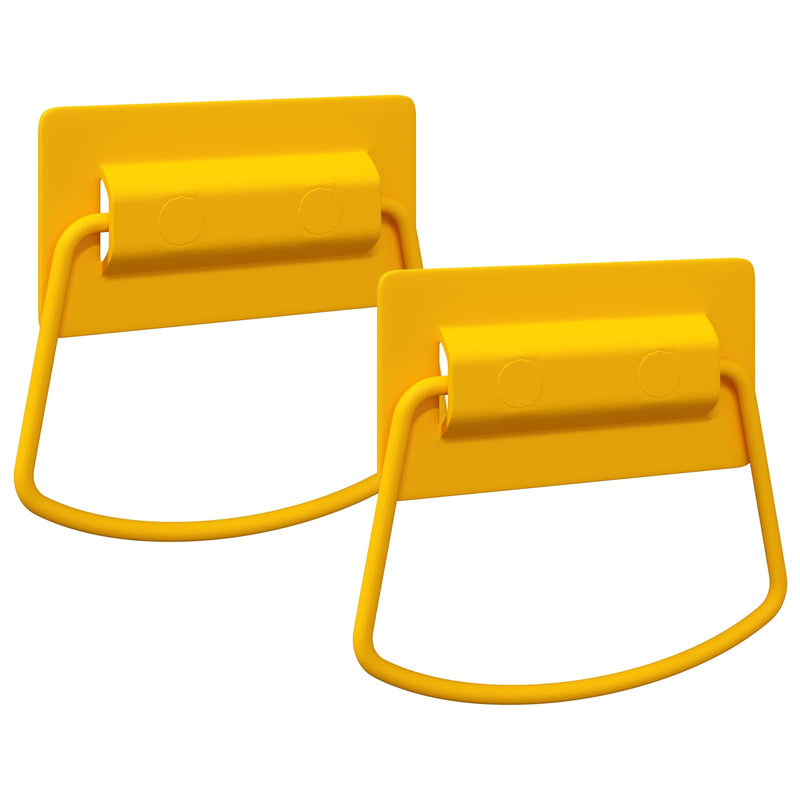 Afbeelding laden in galerijviewer, Vidaxl kast handvatten 2 pcs mosterdgeel 85 x 45 mm metaal

