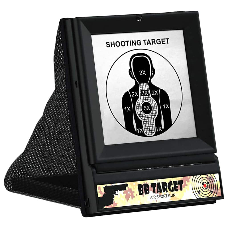 Afbeelding laden in galerijviewer, Vidaxl airsoft doel zwart 19 x 26 x 25 cm kunststof
