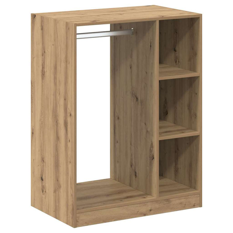 Afbeelding laden in galerijviewer, Vidaxl kledingkast met plank met opslag artisan eiken 77 x 48 x 102 cm

