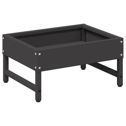 Vidaxl vogeleter zwart 80 x 28 x 13.5 cm koudgewalst staal