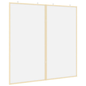 Vidaxl bulletinbord 100 x 100 x 1,4 cm massief grenenhout wit