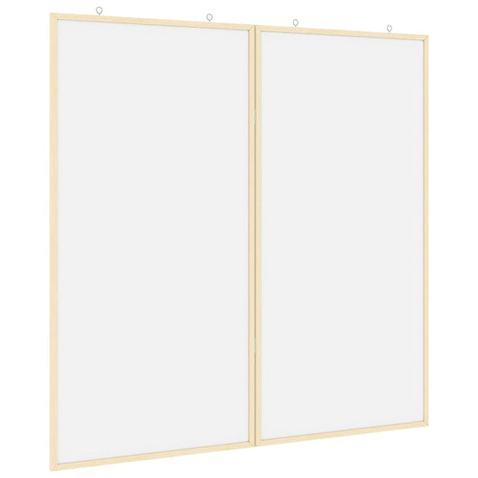 Vidaxl bulletinbord 100 x 100 x 1,4 cm massief grenenhout wit