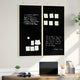 Vidaxl bulletinbord zwart 100 x 100 x 1,4 cm massief grenenhout