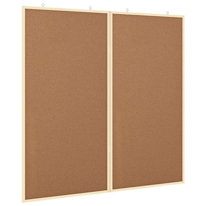 Afbeelding laden in galerijviewer, Vidaxl bulletinbord 100 x 100 x 1,4 cm massief grenenhout bruin
