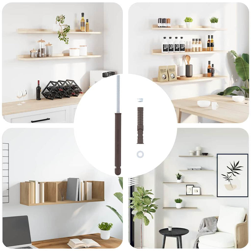 Afbeelding laden in galerijviewer, Vidaxl drijvende plank beugels 12 beige ø12 x 190 mm staal
