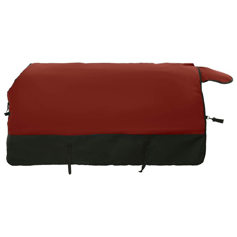 Afbeelding laden in galerijviewer, Vidaxl paardendeken bordeaux en zwart 165 cm polyester
