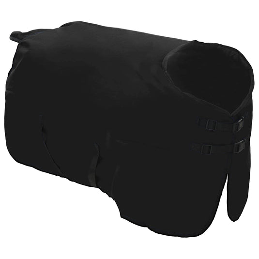 Vidaxl paardendeken donkergroen en zwart 85 cm polyester
