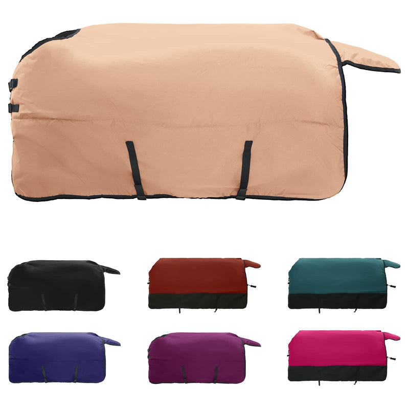Afbeelding laden in galerijviewer, Vidaxl paardendeken cappuccino 125 cm polyester
