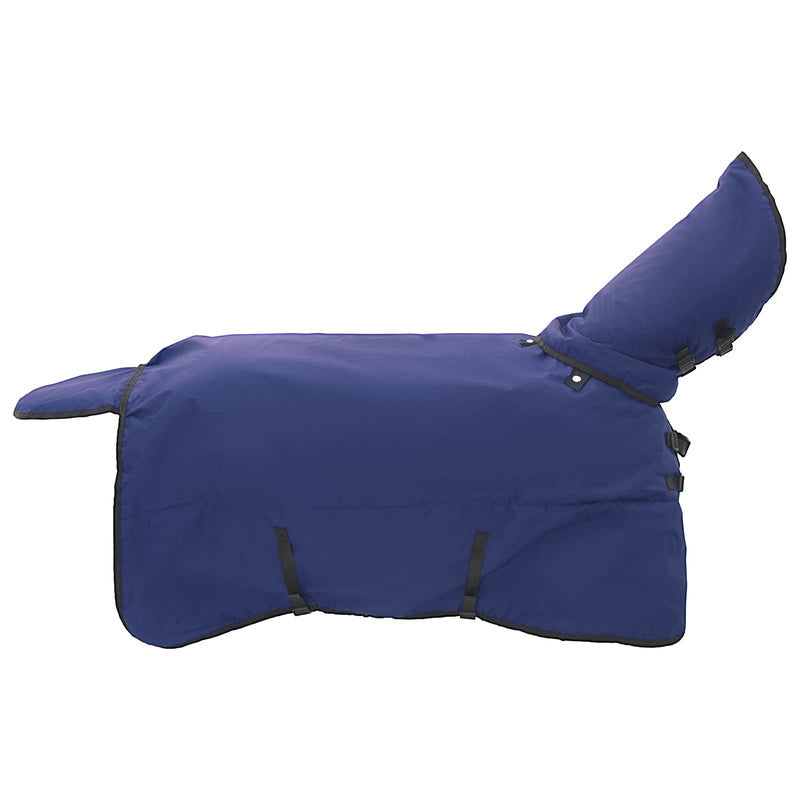 Afbeelding laden in galerijviewer, Vidaxl paardendeken marineblauw 115 cm polyester
