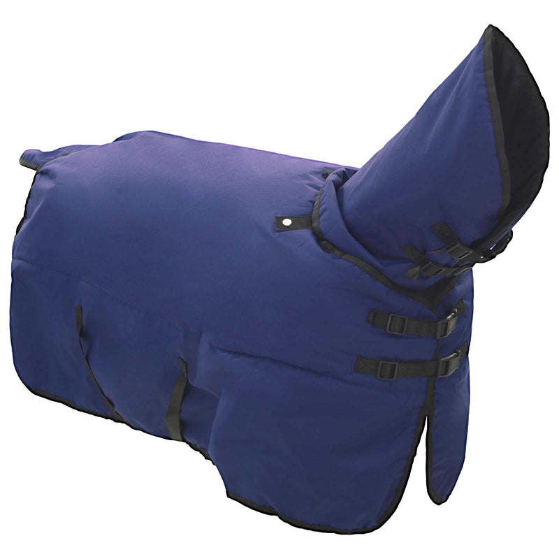 Afbeelding laden in galerijviewer, Vidaxl paardendeken marineblauw 115 cm polyester
