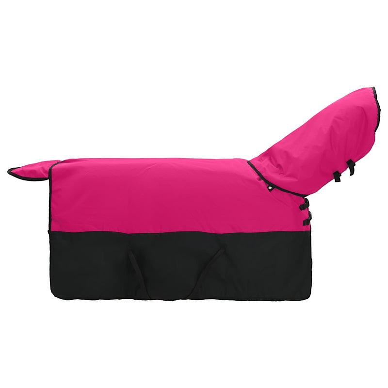 Afbeelding laden in galerijviewer, Vidaxl paardendeken roze en zwart 115 cm polyester
