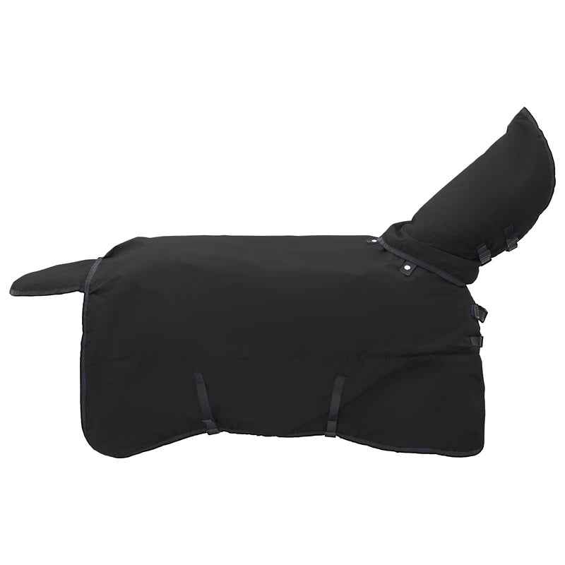 Afbeelding laden in galerijviewer, Vidaxl paardendeken volledig zwart 145 cm polyester
