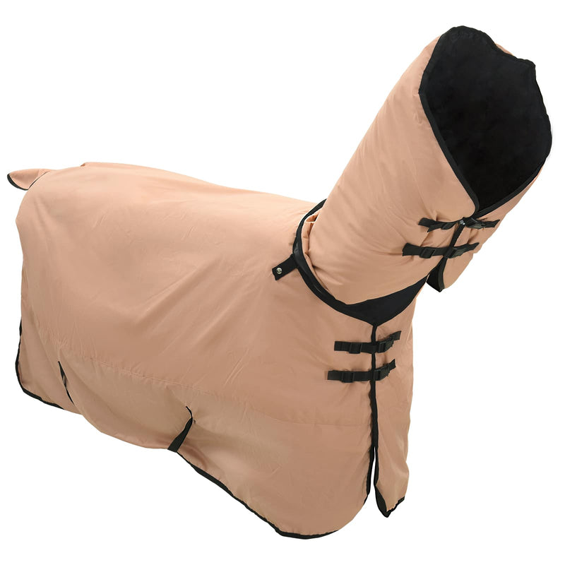 Afbeelding laden in galerijviewer, Vidaxl paardendeken cappuccino 145 cm polyester
