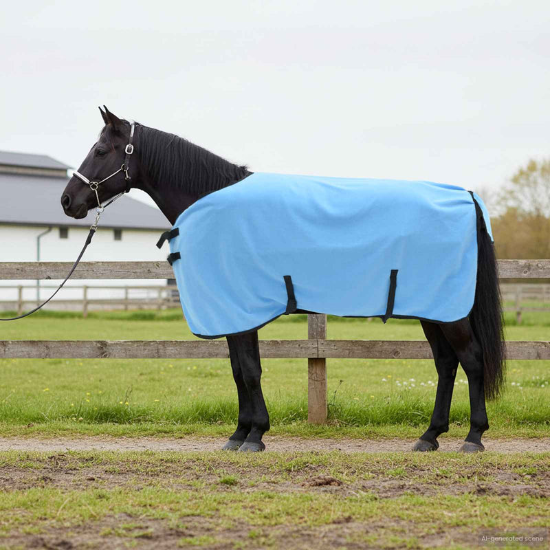 Afbeelding laden in galerijviewer, Vidaxl paardendeken volledige aqua polyester
