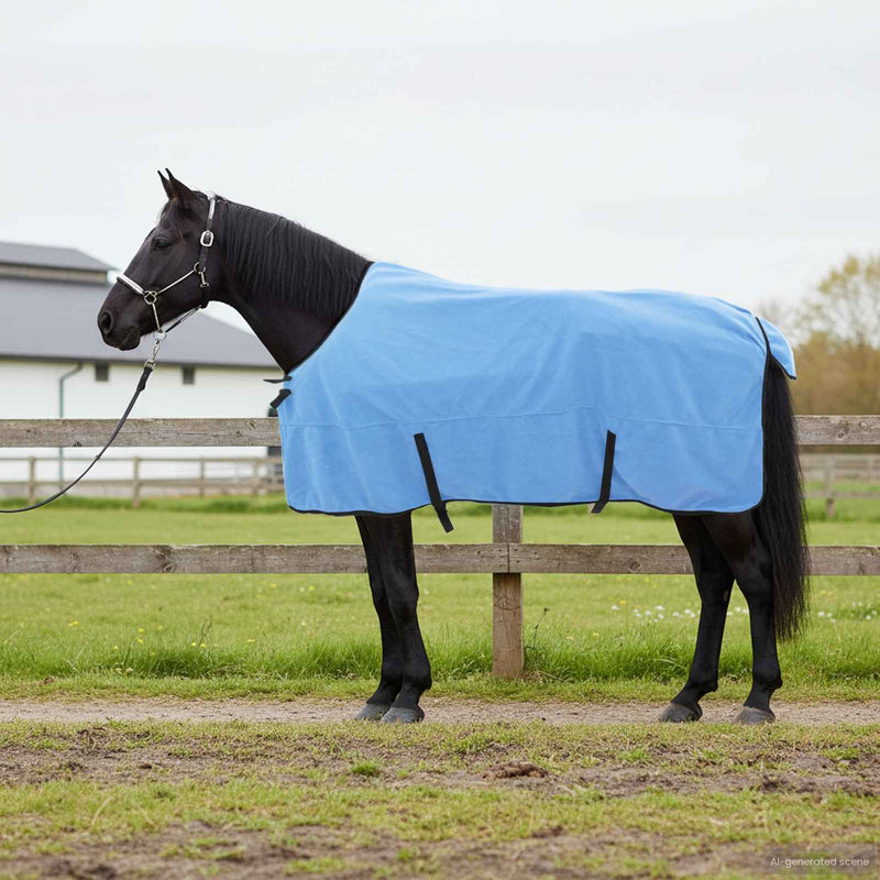 Afbeelding laden in galerijviewer, Vidaxl paardendeken volledige aqua polyester
