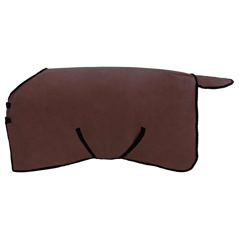 Afbeelding laden in galerijviewer, Vidaxl paardendeken volledig donkerbruin 75 cm polyester fleece
