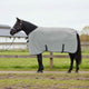 Vidaxl paardendeken volledig lichtgrijs en roze polyester