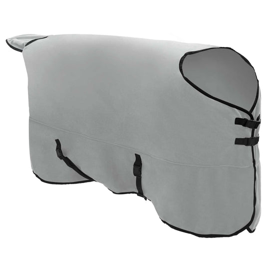 Vidaxl paardendeken volledig lichtgrijs en roze polyester