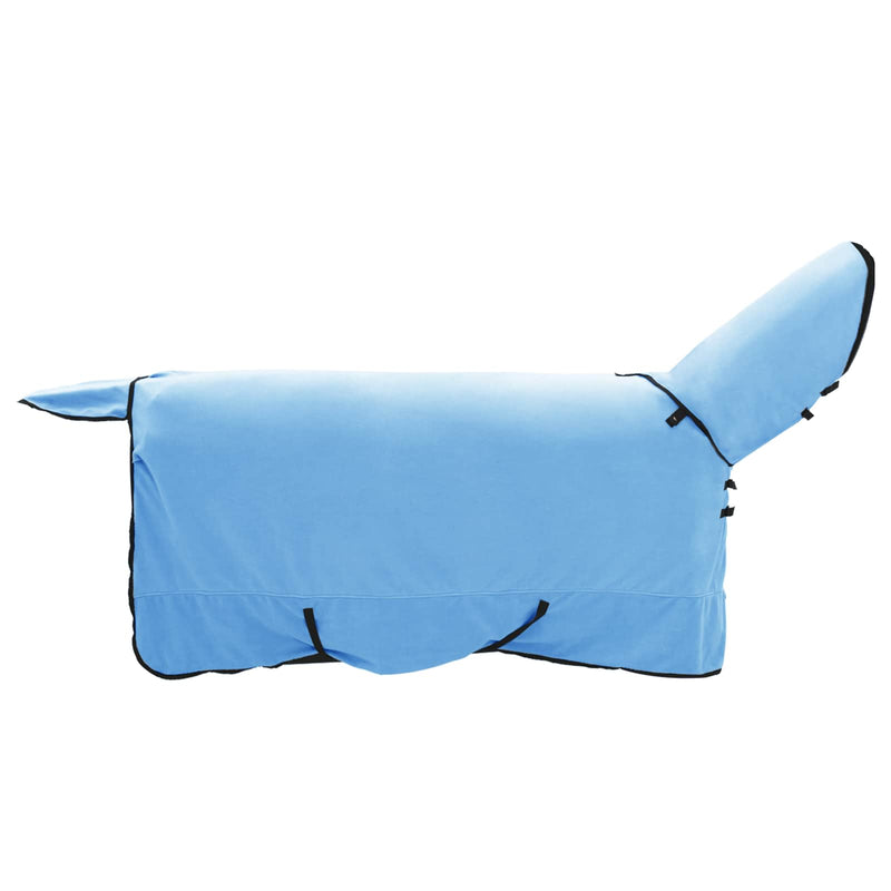 Afbeelding laden in galerijviewer, Vidaxl paardendeken volledige aqua 125 cm polyester fleece
