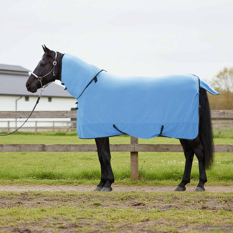 Afbeelding laden in galerijviewer, Vidaxl paardendeken volledige aqua polyester
