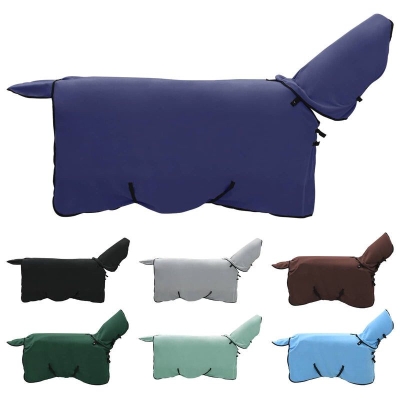 Afbeelding laden in galerijviewer, Vidaxl paardendeken marineblauw polyester
